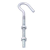 Hampton Medium Zinc-Plated Silver Steel 6 in. L Clothesline Bolt Hook 160 lb. 1 pk (Pack of 10)