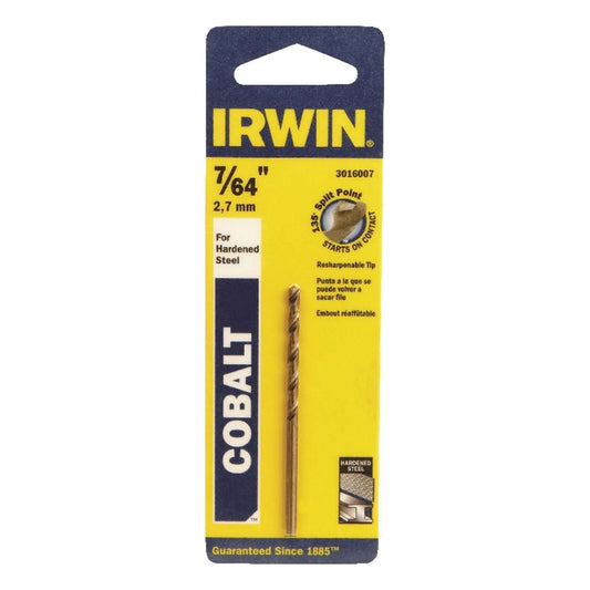 Irwin 7/64 in. x 2-5/8 in. L Cobalt Steel Drill Bit 1 pc. (Pack of 3)