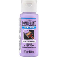 Homefront Satin Lilac Whisper Craft Paint Exterior and Interior 2 oz (Pack of 3)