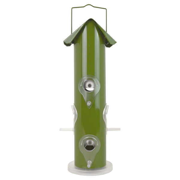 COMEDERO DE PÁJAROS DE TUBO VERDE 1 LB
