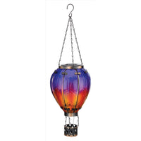 Regal Art & Gift Purple Glass/Metal 23.5 in. H Hot Air Balloon Lantern (Pack of 4)