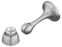 National Hardware Zinc Satin Nickel Silver Magnetic Door Stop Mounts to door and wall - Deal of The Week