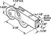 Prime-Line 1-1/4 in. D X 5/16 in. L Steel Roller Assembly 1 pk