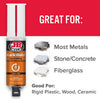 Automotive Epoxy Syringe 25 ml.JB Weld 2424 PSI Dark Grey KwikWeld Quick-Setting Steel Reinforced 