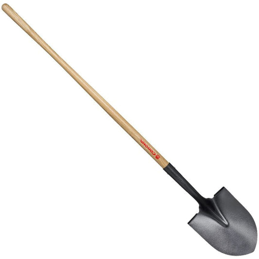 Corona 58.5 in. Steel Round Shovel Wood Handle