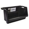 Starplast Black Storage Bin 14.4 in. H X 15.6 in. W X 28 in. D Stackable (Pack of 4)
