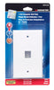 Monster Just Hook It Up White 1 gang Plastic Keystone Wall Plate 1 pk