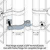 YardGard Steel Post Hinge 2-3/8 x 5/8 in.