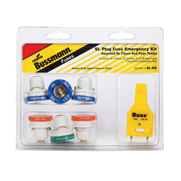 Bussmann 30 amps Plug Fuse Kit 7 pk