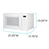 Avanti 1.5 cu ft White Microwave 1000 W