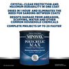Minwax Polycrylic Max Satin Crystal Clear Water-Based Acrylic Wood Finish Lacquer 1 qt (Pack of 4)