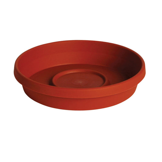 Bloem TerraTray 1.5 in. H X 8 in. D Resin Plant Saucer Terracotta Clay