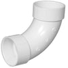 Charlotte Pipe Schedule 40 4 in. Hub X 4 in. D Hub PVC Long Sweep Elbow 1 pk