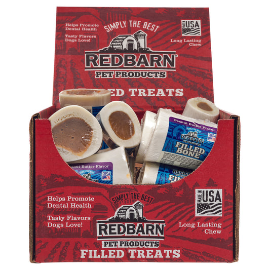 Redbarn Dog Treats Beef and Peanut Butter Bone For Dog 2.5 in. 1 pk (Pack of 20)