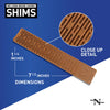 Nelson 1.5 in. W x 8 in. L Composite Shim 12 pk (Pack of 32)