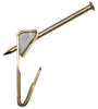 Ook OOK ReadyNail Brass-Plated Conventional Picture Hook 30 lb 4 pk