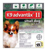 Bayer K9 Advantix II Imidacloprid/Permethrin/Pyriproxyfen Dog Flea Drops 0.056 oz.