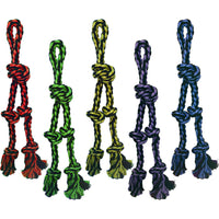 Nuts for Knots Dog Toy, Rope Tug with 2 Danglers 15-in.