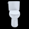 TOTO® Drake® II Two-Piece Elongated 1.28 GPF Universal Height Toilet with CEFIONTECT and Right-Hand Trip Lever, Cotton White - CST454CEFRG#01