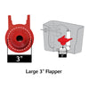 Korky Toilet Flapper Red Rubber - Open Box