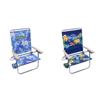 Tommy Bahama 4-Position Assorted Beach Folding Chair (Pack of 4)