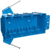 Carlon 55 cu in Rectangle PVC 4 gang Outlet Box Blue