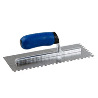 M-D 3 in. H X 4.5 in. W X 11 in. L Steel Square Notch Trowel 1 pc