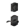 Schlage Accent Aged Bronze Lever and Single Cylinder Deadbolt 1-3/4 in.