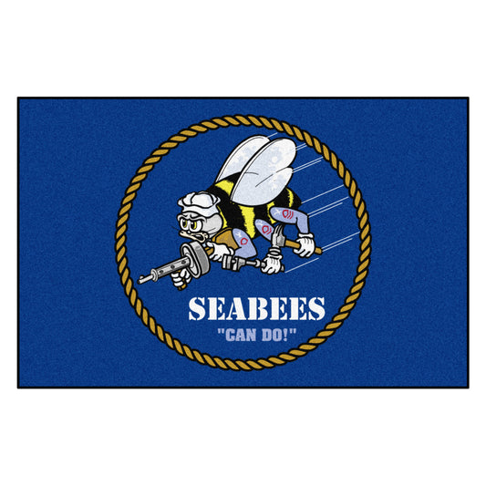 U.S. Navy Seabees Rug - 19in. x 30in.