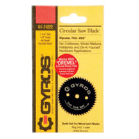 Gyros Tools 1-1/4 in. D X 1/8 in. Ripsaw Steel Circular Saw Blade 48 teeth 1 pc