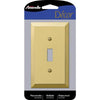 Amerelle Century Polished Bronze 1 gang Stamped Steel Toggle Wall Plate 1 pk - Open Box