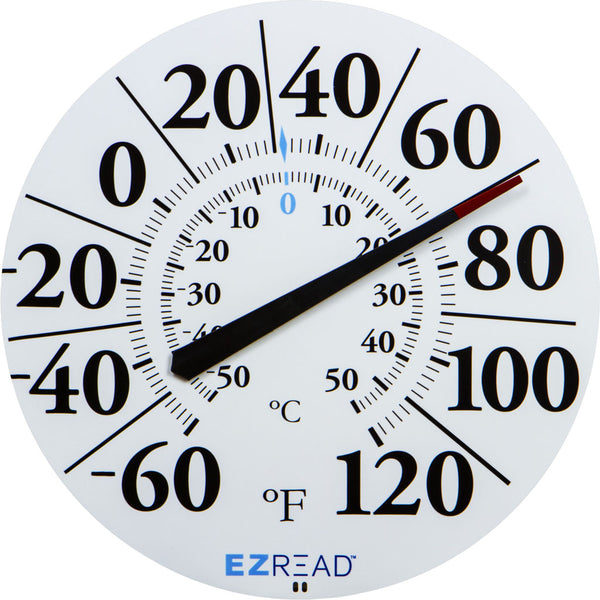 Termómetro de dial para interiores y exteriores Ezread