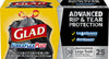 Glad ForceFlex Plus 30 gal. Trash Bags Drawstring (Pack of 6)