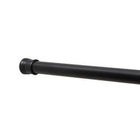 Zenna Home Adjustable Shower Rod 86 in. L Matte Black