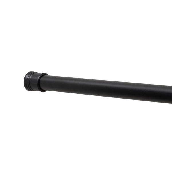Zenna Home Adjustable Shower Rod 86 in. L Matte Black