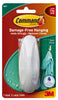 3M Command 4-1/8 in. L White Bath Hook (Pack of 4)
