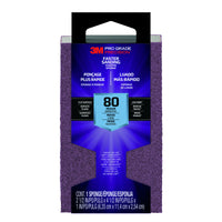 3M Pro Grade Precision 4-1/2 in. L X 2-1/2 in. W X 1 in. 80 Grit Medium Sanding Sponge