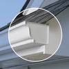 Amerimax 5 in. H x 3.5 in. W x 5 in. L White Aluminum K Right End Cap (Pack of 15)