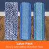 Bona Microplus Wet Microfiber Mop Pad, 4 x 15 in (Pack of 3)