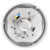 ETI 3.58 in. H X 7 in. W X 7 in. L White LED Ceiling Spin Light