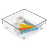 iDesign Linus 2 in. H X 6 in. W X 6 in. D Plastic Drawer Organizer