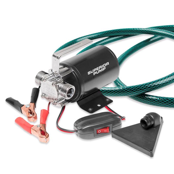 Bomba de transferencia de CC Superior Pump de acero, 1/10 HP, 5.5 gpm, sin interruptor