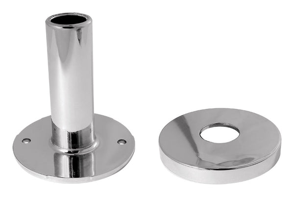 Chrome Plated Steel Faucet Spacer Over the Sink Shelf with Cutlery Holder