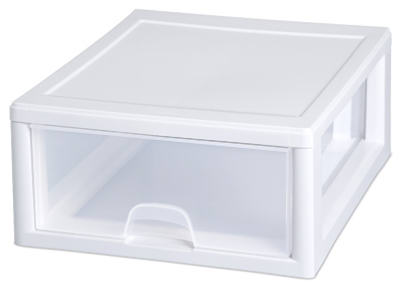 Sterilite 23018006 16 Quart Clear Stacking Drawer (Pack of 6)