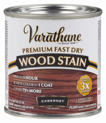 Varathane Premium Fast Dry Semi-Transparent Cabernet Wood Stain 0.5 pt. (Pack of 4)