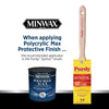 Minwax Polycrylic Max Gloss Clear Water-Based Polycrylic 1 qt