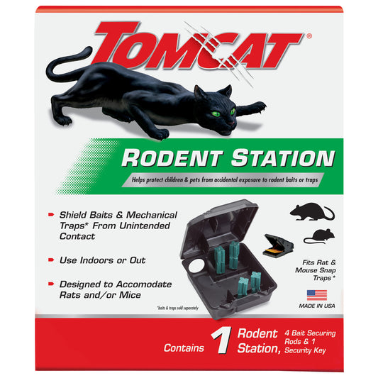 Tomcat Small Refillable Bait Station For Mice/Rats 1 pk