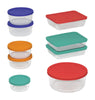 Pyrex 1110608 Pyrex Multicolored Food Storage Container 18 Piece Set