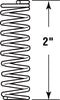 Prime-Line 2 in. L X 5/16 in. D Compression Spring 2 pk