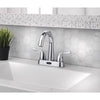 Homewerks Chrome Motion Sensing Modern Centerset Bathroom Sink Faucet 4 in.